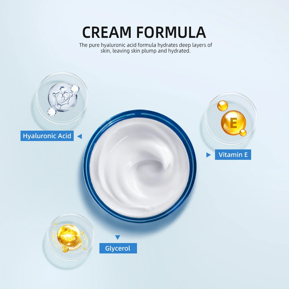 Hyaluronic Acid Gel Cream Hydrating Face Moisturizer